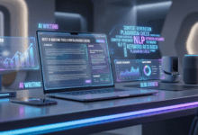 Best AI Writing Tools for Bloggers (2026) comparison illustration